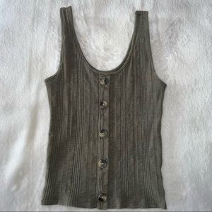 American Eagle olive green tank top XS